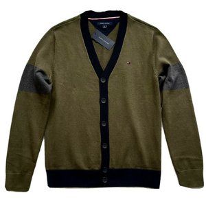 Tommy Hilfiger Men's V-neck Classic Fit Sweater Cardigan